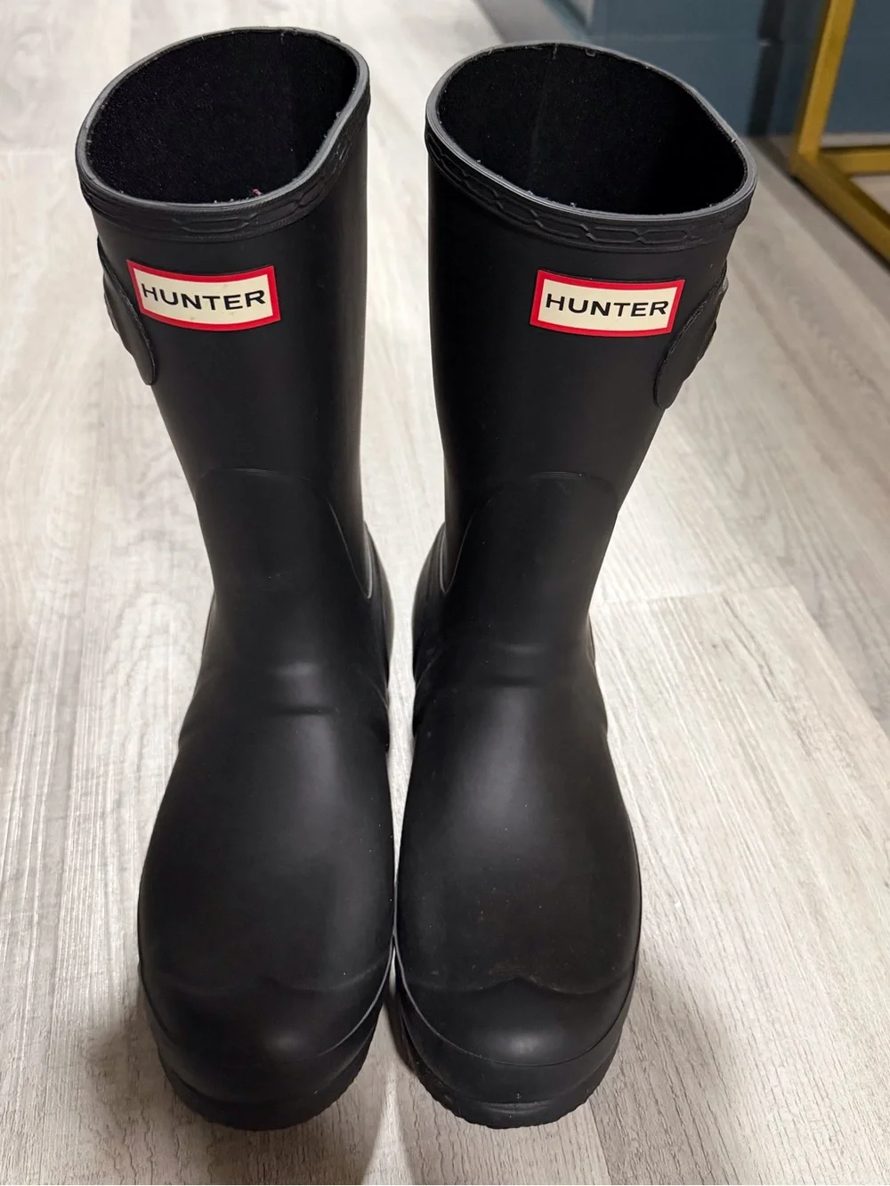 Hunter Original Short Black Rain Boots Women’s Size 9